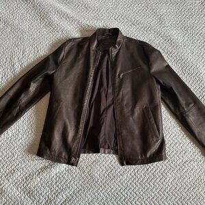 John Varvatos Lambskin Leather Jacket • Large